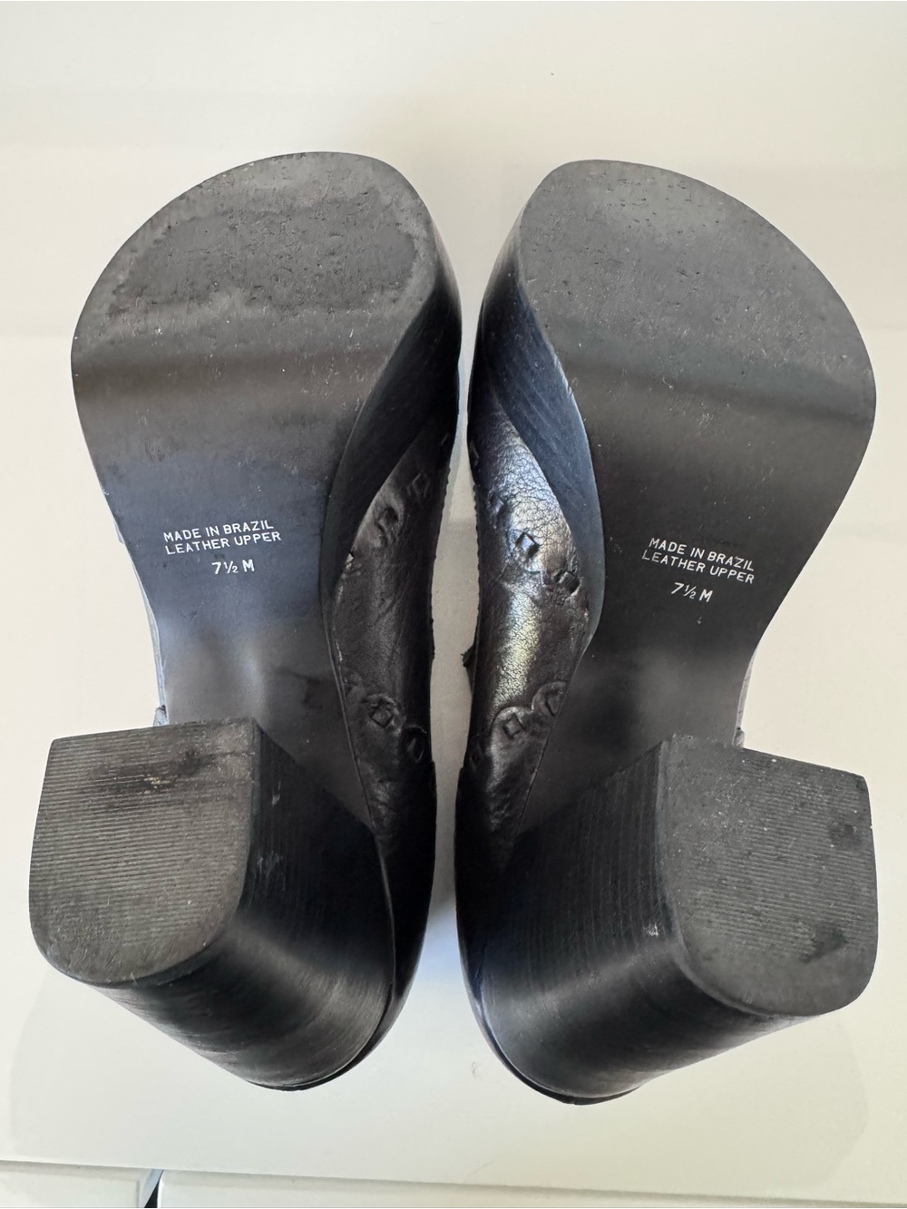 Black Peep-Toe Mary Jane Platform Heels - Picture 3 of 4